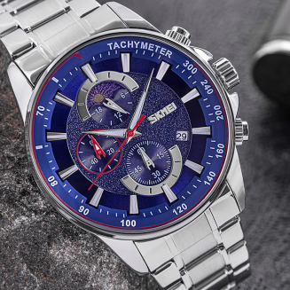 Zegarek Męski Skmei 9250SIBU + BOX - 4