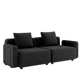  SACKit Cobana Lounge Sofa 2 Seater Black - 8