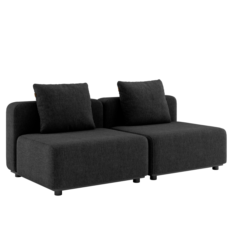 Sofa ogrodowa SACKit Cobana Lounge Sofa 2 Seater Black