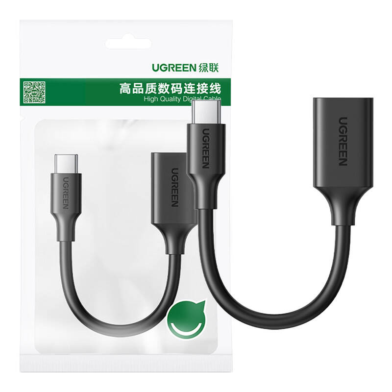  UGREEN USB-A-USB-C USB 3.0 OTG Adapter 15cm (Black)