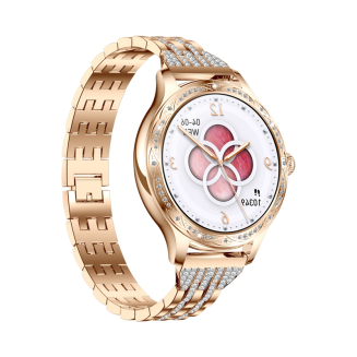 Smartwatch Damski VELTORI VT350-1 Bransoleta Różowe Złoto - 5