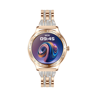 Smartwatch Damski VELTORI VT350-1 Bransoleta Różowe Złoto - 10