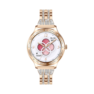 Smartwatch Damski VELTORI VT350-1 Bransoleta Różowe Złoto - 11
