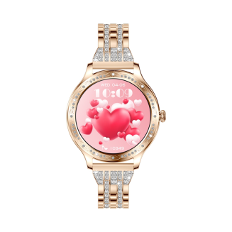 Smartwatch Damski VELTORI VT350-1 Bransoleta Różowe Złoto - 12
