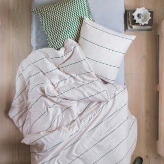 Pościel Mette Ditmer ALIGN Pine Green & Sand 140×200 cm - 2