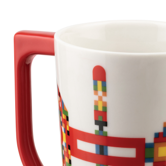 Kubek Alessi Holyhedrics czerwony - 2