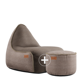 Pufa SACKit Canvas Lounge Chair combi brown/sand - 3