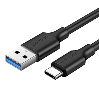  UGREEN US184 USB-A-USB-C Cable 1m (Black) - 5