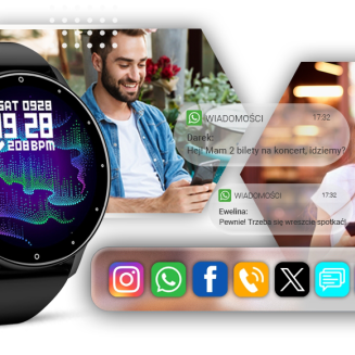 Smartwatch GIEWONT Czarny GW120-2 Pro - 8