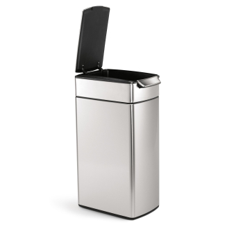  Simplehuman Touch-Bar Slim basket, steel FPP, 40l - 3