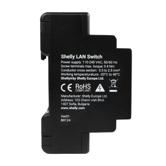 Przełącznik Ethernet z 5 portami RJ45 Shelly LAN Switch - 3