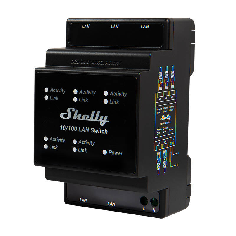 Switch ETHERNET SHELLY LAN Switch 5-portowy