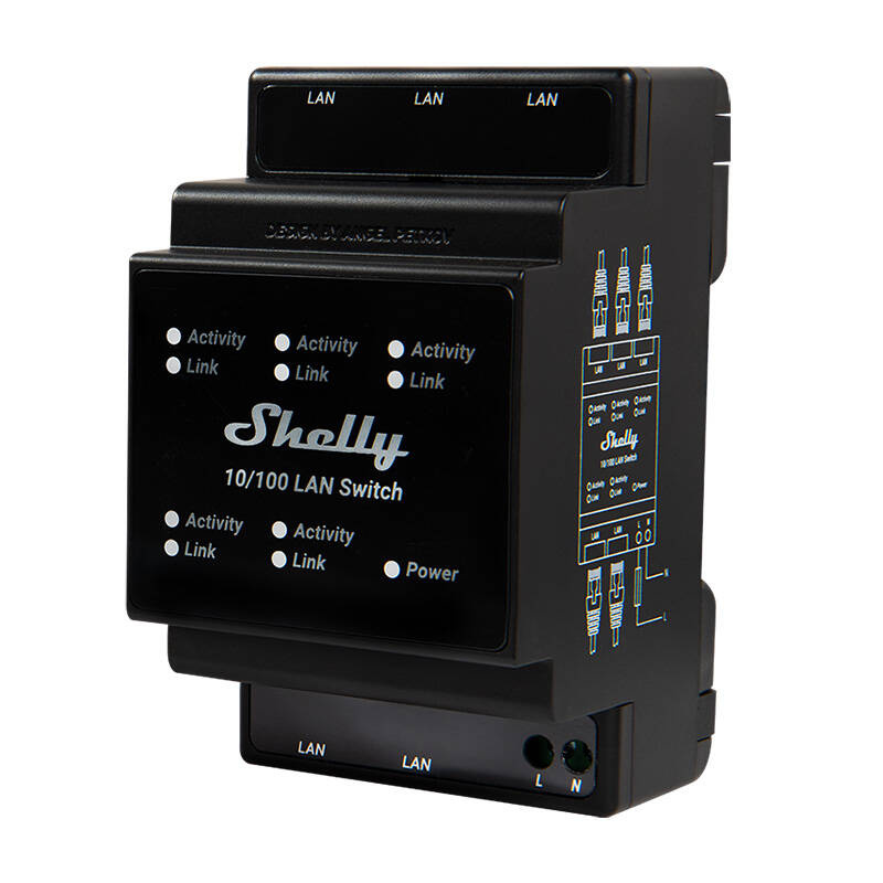  ETHERNET SHELLY LAN Switch 5-port switch