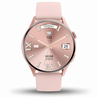 Smartwatch Gravity Różowe Złoto Pasek + Bransoleta GT11-5 - 7