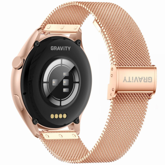 Smartwatch Gravity Różowe Złoto Pasek + Bransoleta GT11-5 - 9