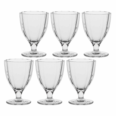  Set of 6 Rose&Tulipani Amami glasses, transparent, 300 ml