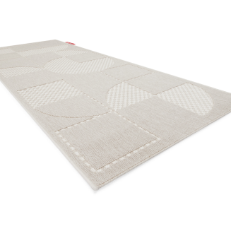 Dywan outdoorowy Fatboy Carpretty Catwalk Jigsaw Cream/White 80x200 cm - 2