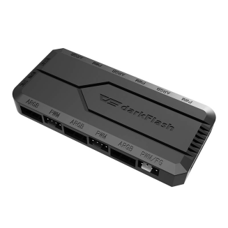 Kontroler wentylatorów DARKFLASH RC2 ARGB/PWM (czarny) - 5