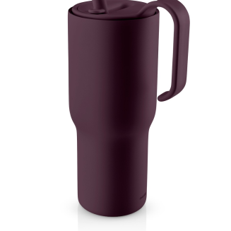 Kubek termiczny ze słomką Eva Solo Sip'n'Go 900 ml Fig Purple | CENA SPECJALNA - 3