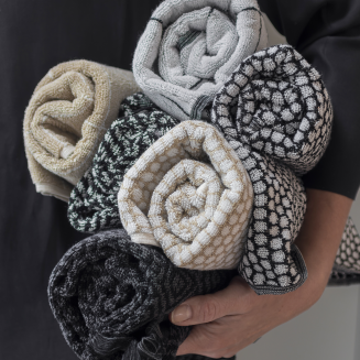 Ręcznik Mette Ditmer GRID Sand & Off-White - 4