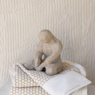 Ręcznik Mette Ditmer GRID Sand & Off-White - 3