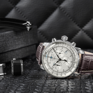 Zegarek Męski ZEPPELIN 100 Yahre 7680-1 + BOX - 5