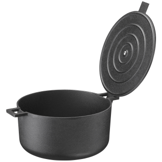 Garnek żeliwny Skeppshult Noir 5 l z pokrywą - 4
