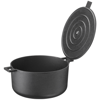 Garnek żeliwny Skeppshult Noir 5 l z pokrywą - 4