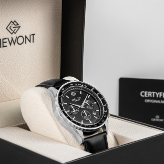 Zegarek Męski Giewont Chronograph Sapphire Czarny GW3520-A4 - 7