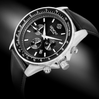 Zegarek Męski Giewont Chronograph Sapphire Czarny GW3520-A4 - 2