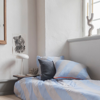 Pościel Mette Ditmer DIAGONAL Light Blue & Sand 140×220 cm - 2