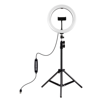 Lampa pierścieniowa PULUZ 26cm statyw 1.1m RGBW LED - 2