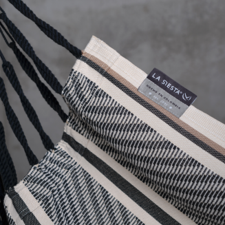 Fotel hamakowy La Siesta Udine Organic Zebra ze stojakiem - 2
