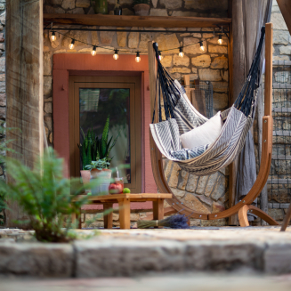  La Siesta Udine Organic Zebra hammock chair with stand - 8