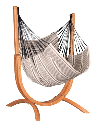  La Siesta Udine Organic Zebra Comfort Hammock Chair with Stand