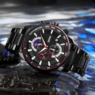 Zegarek Męski Skmei 9250BKBK + BOX - 3