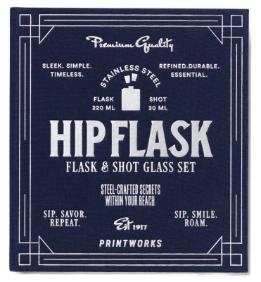 Piersiówka w opakowaniu prezentowym | PRINTWORKS