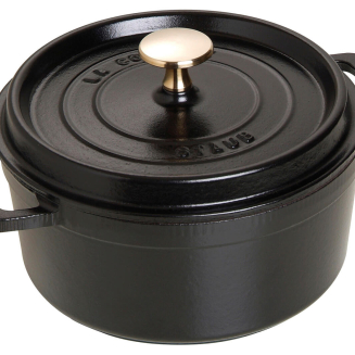 Garnek żeliwny okrągły Staub - Czarny, 800 ml - 5