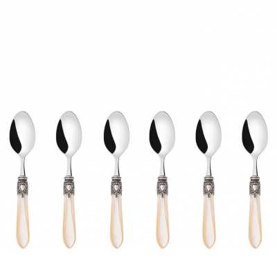 Zestaw 6 łyżeczek do herbaty Casa Bugatti Oxford Ivory/Old Silver