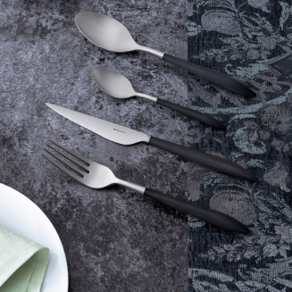 Zestaw sztućców Casa Bugatti Ares Black Matt 24 elementy - 5