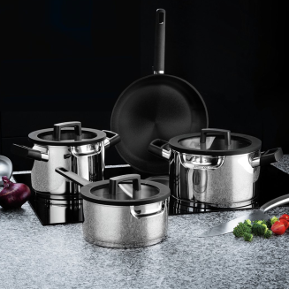 Zestaw garnków BergHOFF Uqonic Downdraft 7 elementów | BESTSELLER - 9