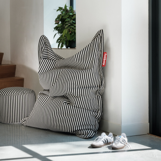 Pufa Fatboy Original Slim Terry Black Creme 155x120 cm - 5