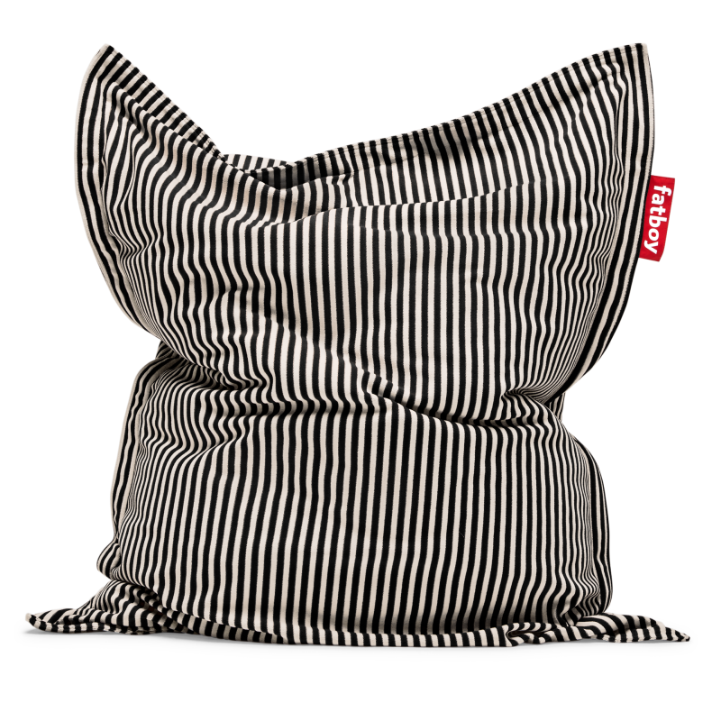 Pufa Fatboy Original Slim Terry Black Creme 155x120 cm