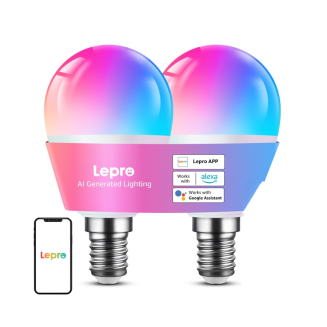 Żarówka LED LEPRO BP1-2 E14 Bluetooth Wi-Fi 470lm 2szt. - 2