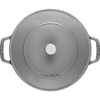 Głęboka patelnia do duszenia z pokrywą Staub Chistera 24 cm graphite grey - 6