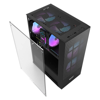  DARKFLASH A290 computer case + 3 fans (black) - 3