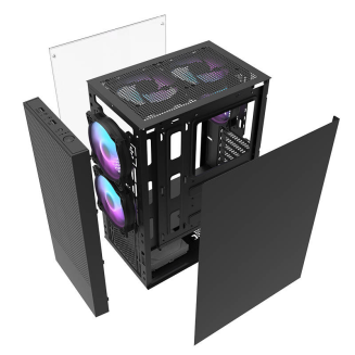  DARKFLASH A290 computer case + 3 fans (black) - 4
