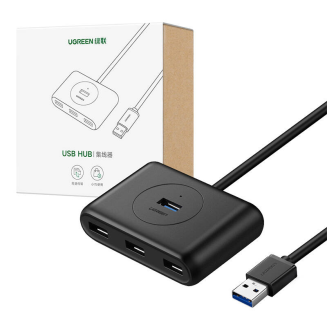  UGREEN CR113 4-port Hub 1m (Black) - 3