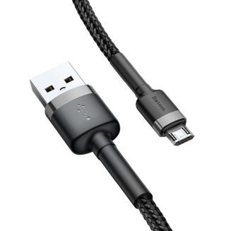 Kabel BASEUS Cafule USB-A-micro USB 1m (szaro-czarny) - 2