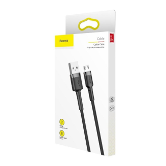 Kabel USB do Micro USB Baseus Cafule 2.4A 1m (szaro-czarny) - 6